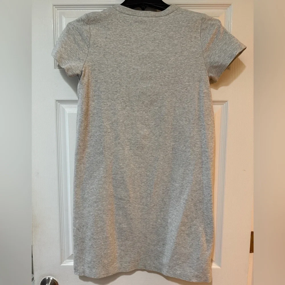 J. Crew Gray Lace-Up Dress